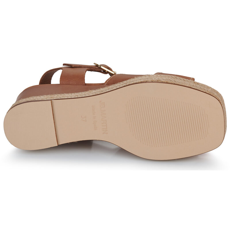 JB Martin CORFOU Marrone Sandali con zeppa Donna - 7