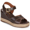 JB Martin CORFOU Marrone Sandali con zeppa Donna