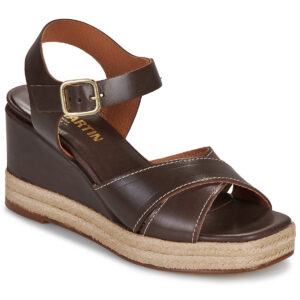 JB Martin  CORFOU  Marrone -  Sandali con zeppa  Donna