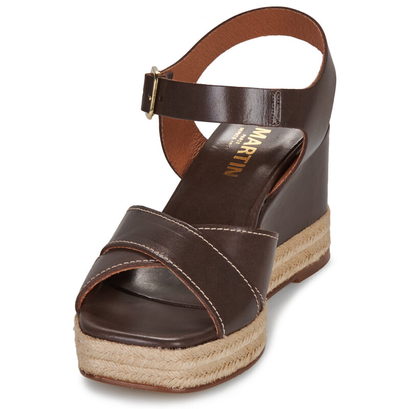 JB Martin CORFOU Marrone Sandali con zeppa Donna - 3