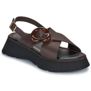 JB Martin  ACACIA  Marrone -  Sandali con zeppa  Donna