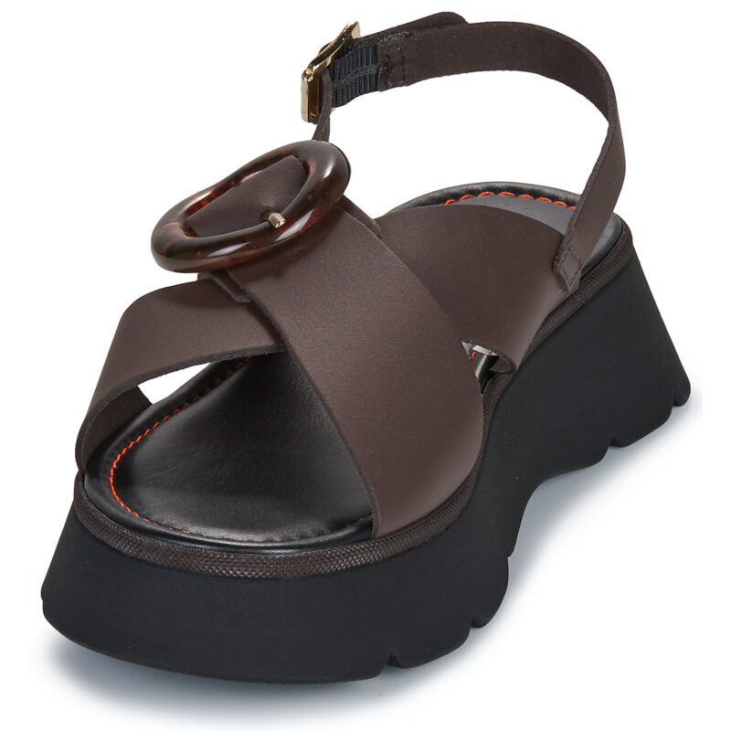JB Martin ACACIA Marrone Sandali con zeppa Donna - 3