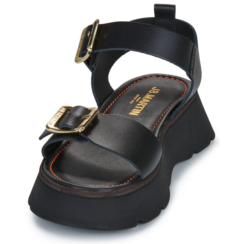 JB Martin ACTIA Nero Sandali con zeppa Donna - 3