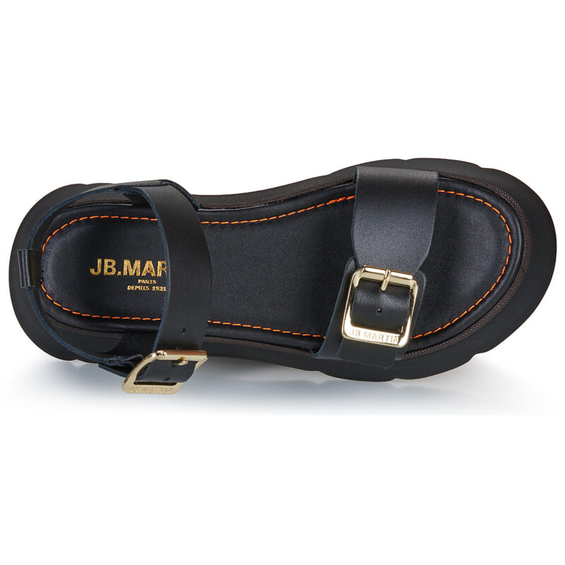 JB Martin ACTIA Nero Sandali con zeppa Donna - 6