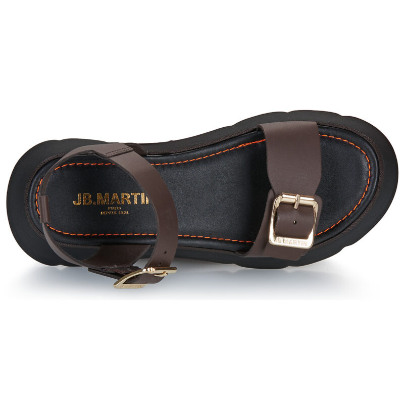 JB Martin ACTIA Marrone Sandali con zeppa Donna - 6
