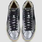 Diadora Prestige High Metal Used Argento Sneakers alte Donna - 5