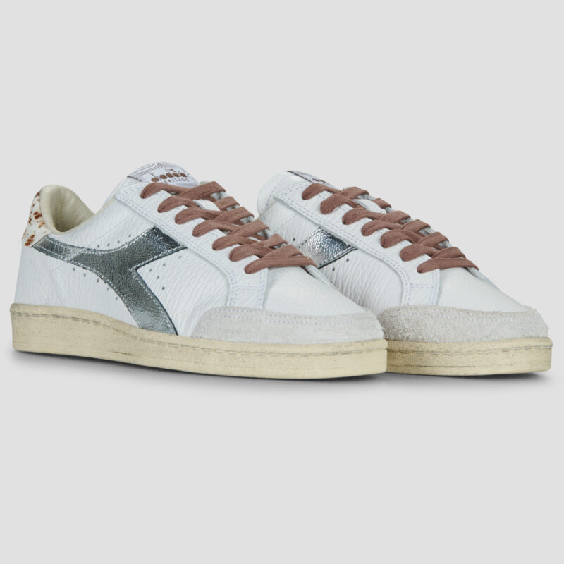 Zapatillas bajas Diadora Prestige Safari blancas para mujer - 2