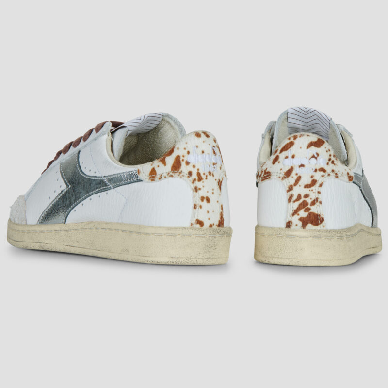 Zapatillas bajas Diadora Prestige Safari blancas para mujer - 3