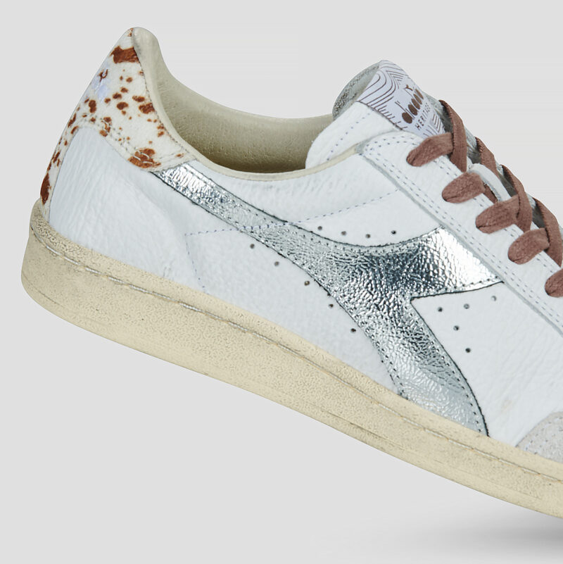 Zapatillas bajas Diadora Prestige Safari blancas para mujer - 4
