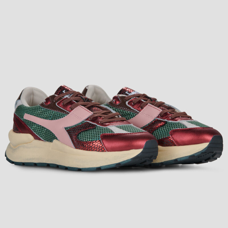 Diadora Mercury Elite Cobra Used Bordeaux Sneakers basse Donna - 2