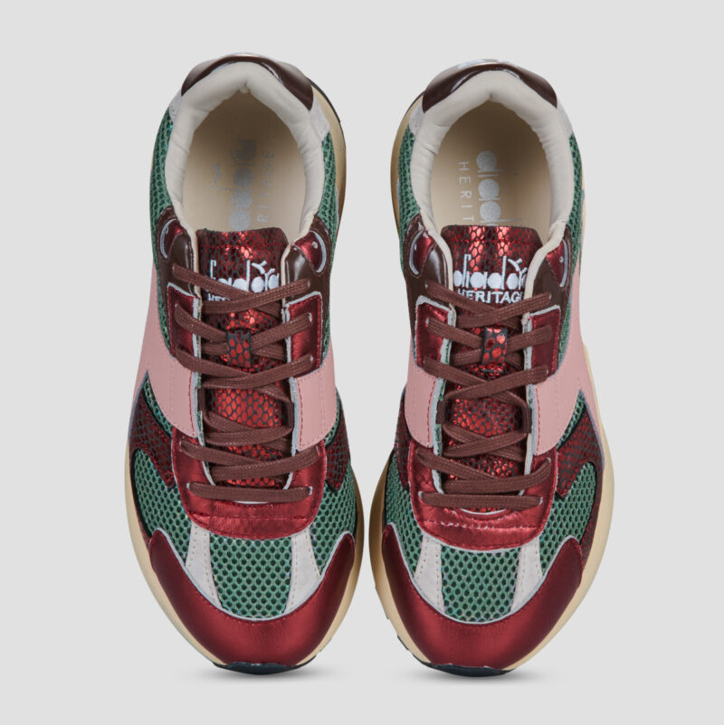 Diadora Mercury Elite Cobra Used Bordeaux Sneakers basse Donna - 5