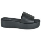 Calvin Klein Jeans FLATF SNDL LTH MG Nero Sandali con zeppa Donna - 2