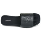 Calvin Klein Jeans FLATF SNDL LTH MG Nero Sandali con zeppa Donna - 6