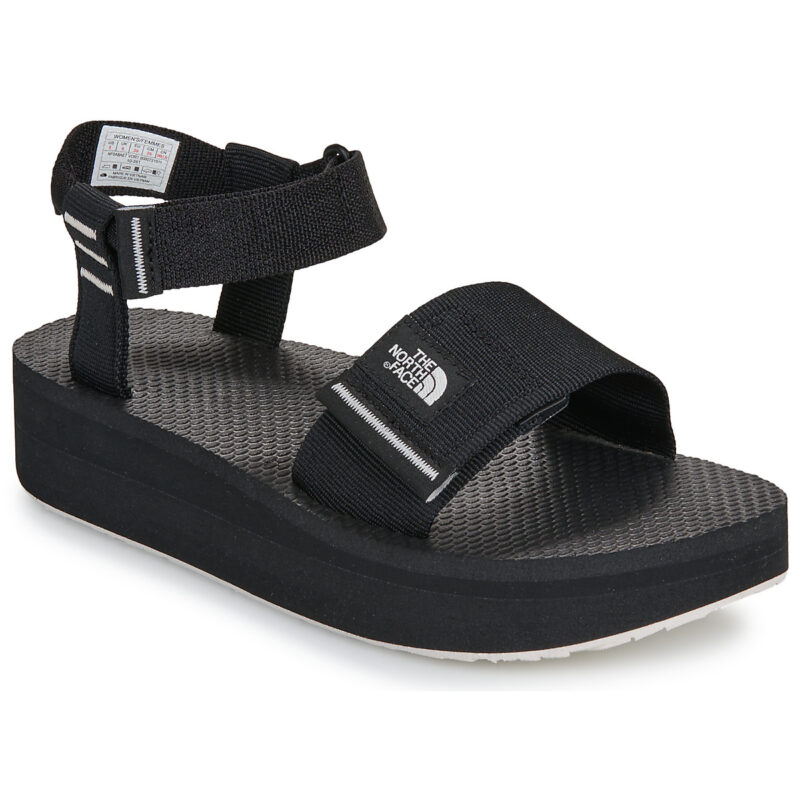 The North Face SkeenSchwarze Plateau-Keilsandalen f&uuml;r Damen &ndash; Gr&ouml;&szlig;e 1