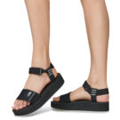 The North Face SkeenSchwarze Plateau-Keilsandalen f&uuml;r Damen &ndash; Gr&ouml;&szlig;e 8