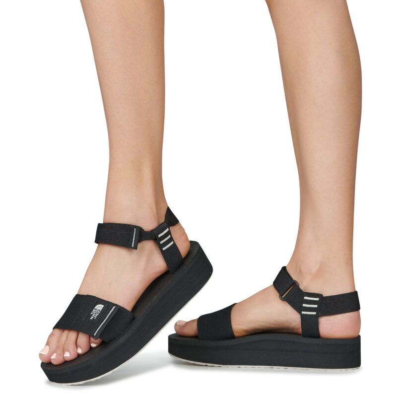 The North Face SkeenSchwarze Plateau-Keilsandalen f&uuml;r Damen &ndash; Gr&ouml;&szlig;e 8