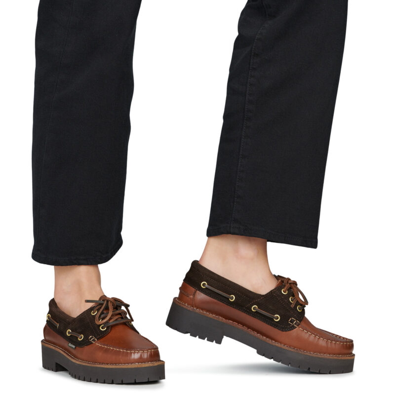 Barbour DARRAS Marrone Scarpe da barca Donna - 8