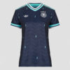T-shirt adidas Away Allemagne Football Jersey Bleu T-shirt manches courtes Femme