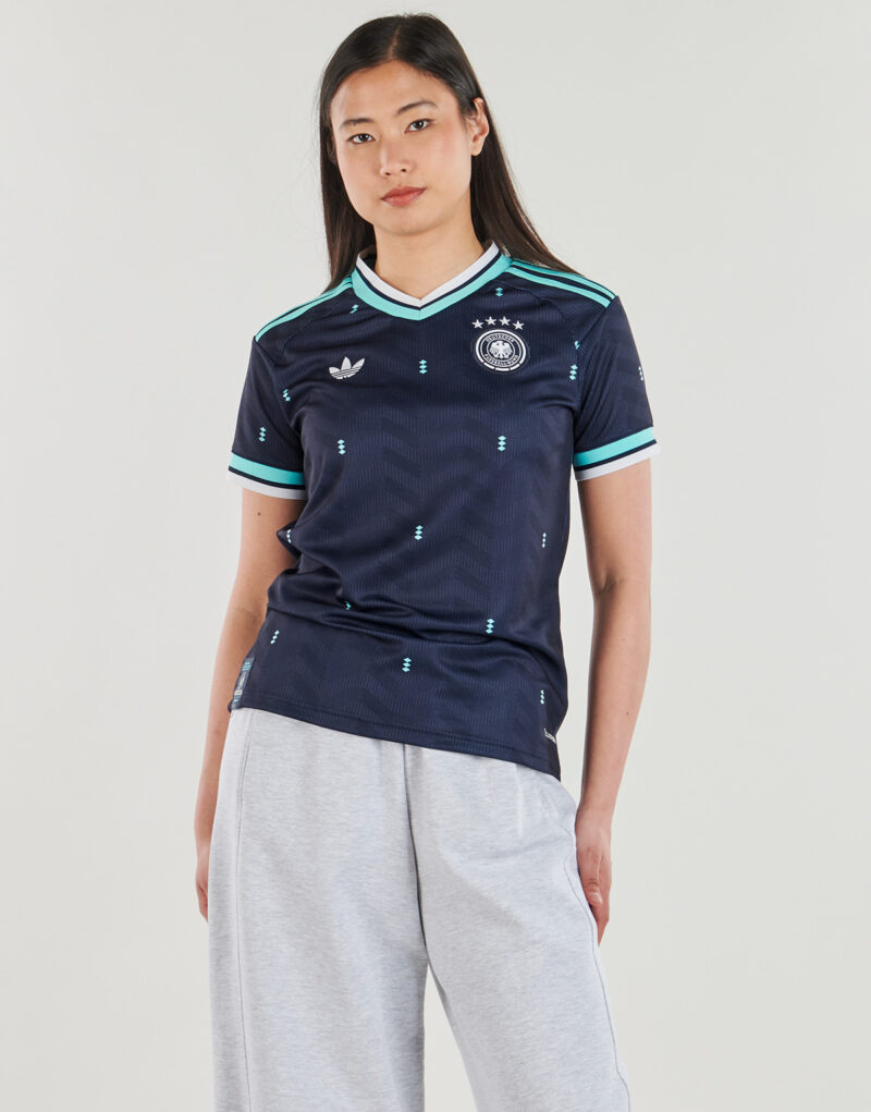 Maillot ext&eacute;rieur adidas Allemagne, bleu, manches courtes, taille 2