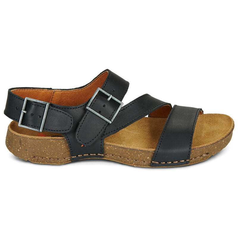 Art I BREATHE Black Low Sandals Women - 2