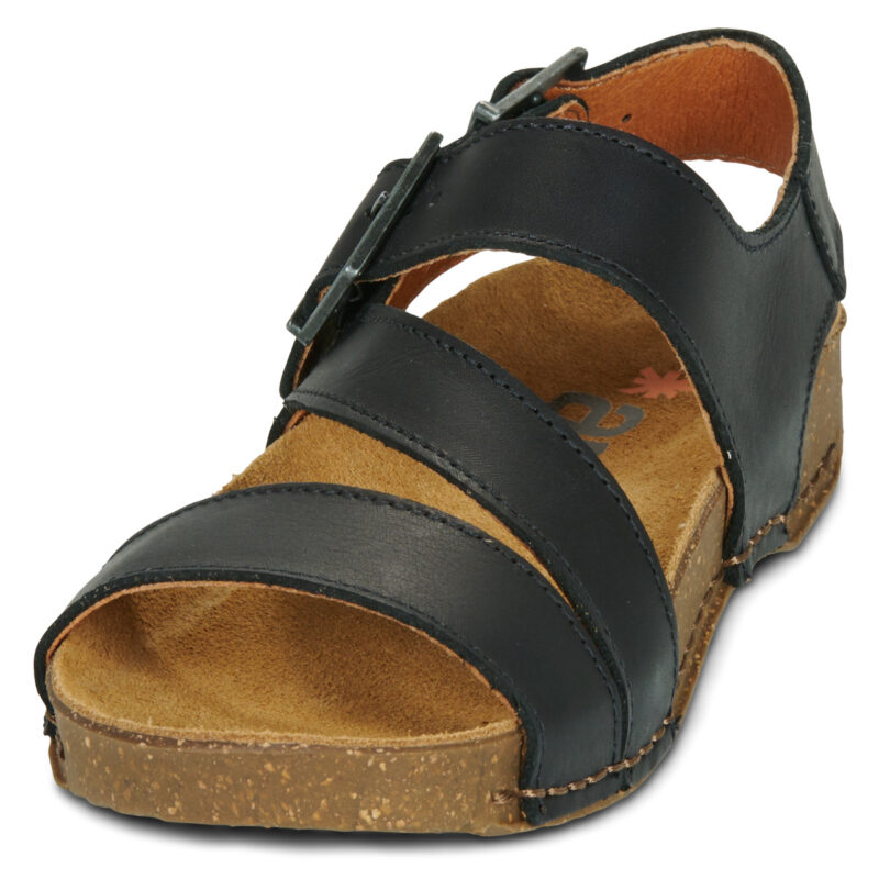 Art I BREATHE Black Low Sandals Women - 3