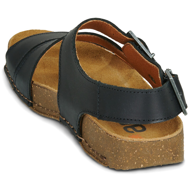 Art I BREATHE Black Low Sandals Women - 5