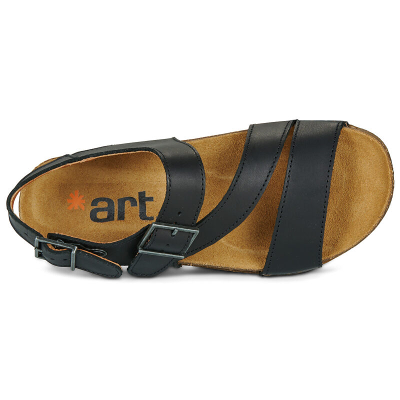 Art I BREATHE Black Low Sandals Women - 6