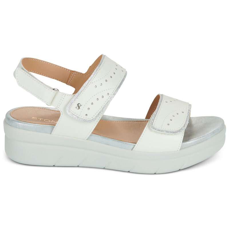 Stonefly AQUA III 31 NAP Bianco Sandali con zeppa Donna - 2