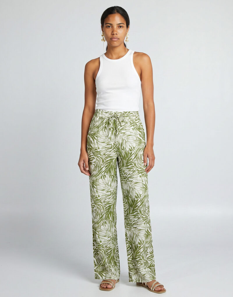 Soft trousers / Knickerbockers Deeluxe SAMI PA W m+ Khaki Soft Trousers / Women's Knickerbockers - 2