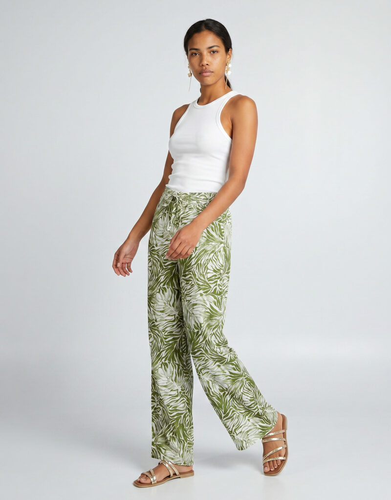 Soft trousers / Knickerbockers Deeluxe SAMI PA W m+ Khaki Soft Trousers / Women's Knickerbockers - 3