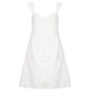 Kurzes Kleid Guess SS STELLA EMBROIDERY MINI Wei&szlig;es Damen-Kurzkleid - 1