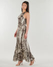 Kleiden Guess SL SERAFINA MESH LANGES, mehrfarbiges langes Damenkleid - 3