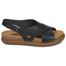 Art RHODES Black Flat Sandals Women - 2
