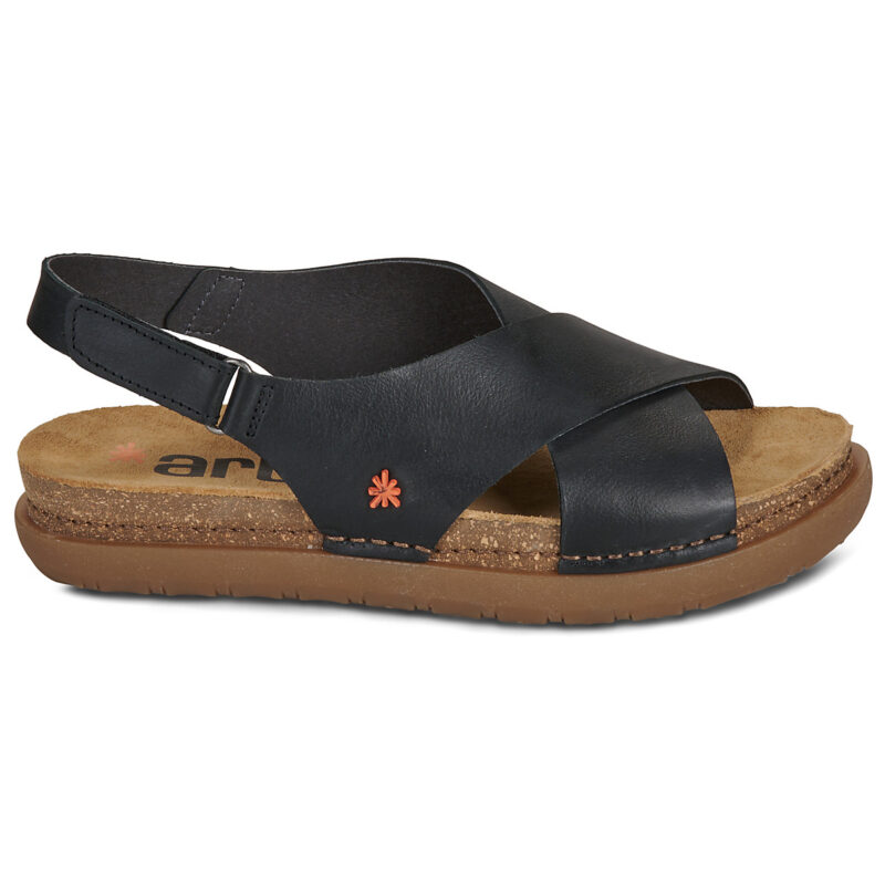 Art RHODES Black Flat Sandals Women - 2