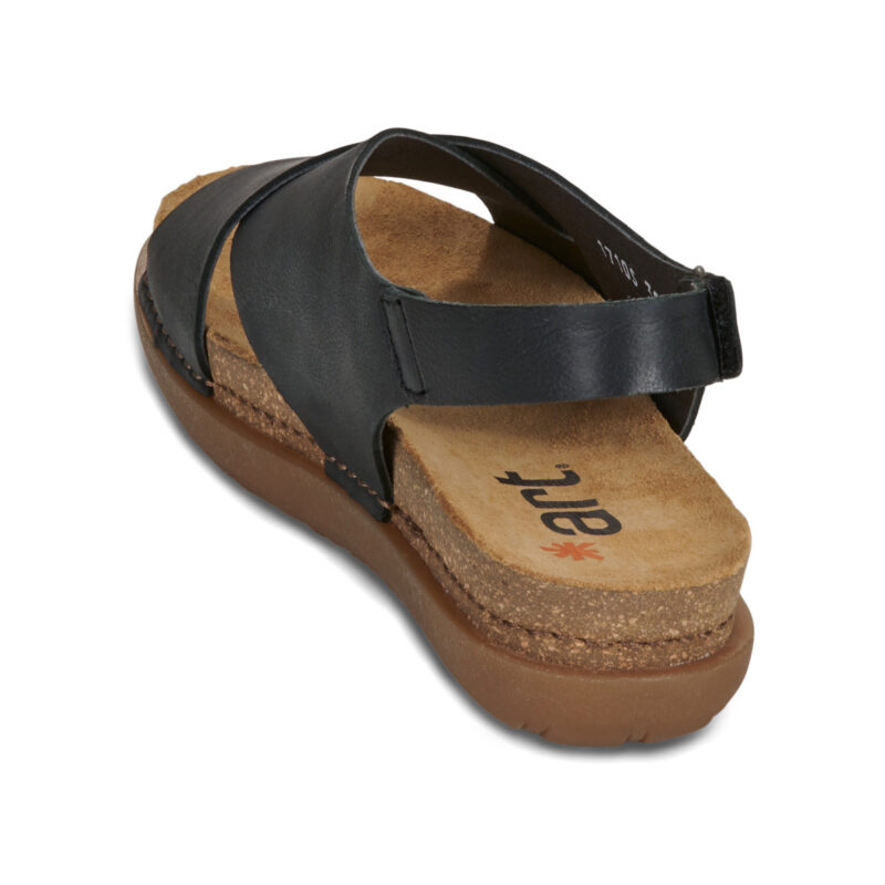 Art RHODES Black Flat Sandals Women - 5
