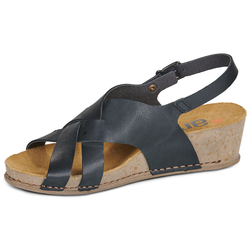 Art I LIVE Black Wedge Sandals Women - 4