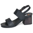 Art I WISH Black Heeled Sandals Women - 4