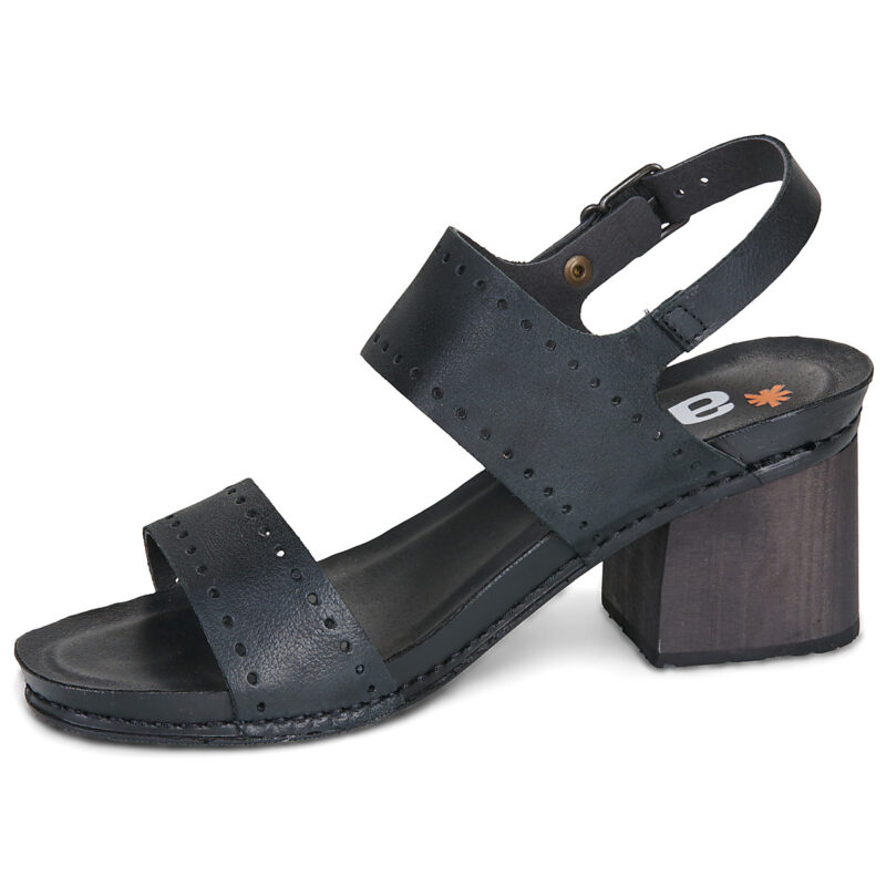 Art I WISH Black Heeled Sandals Women - 4