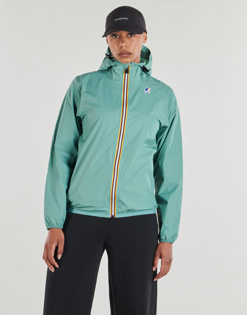 giacca a vento K-Way LE VRAI 4.0 CLAUDE 100% NYLON RECYCLED Verde giacca a vento Donna - 2