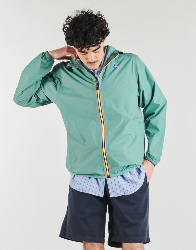 giacca a vento K-Way LE VRAI 4.0 CLAUDE 100% NYLON RECYCLED Verde giacca a vento Donna - 3