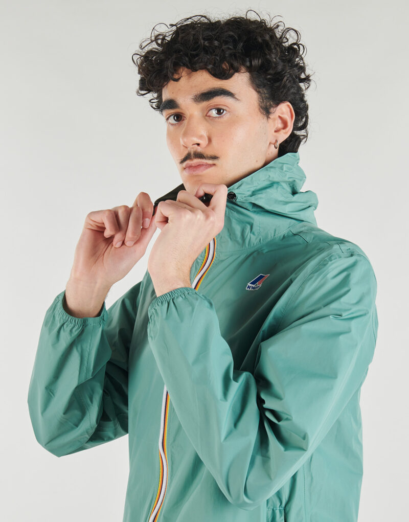 giacca a vento K-Way LE VRAI 4.0 CLAUDE 100% NYLON RECYCLED Verde giacca a vento Donna - 7