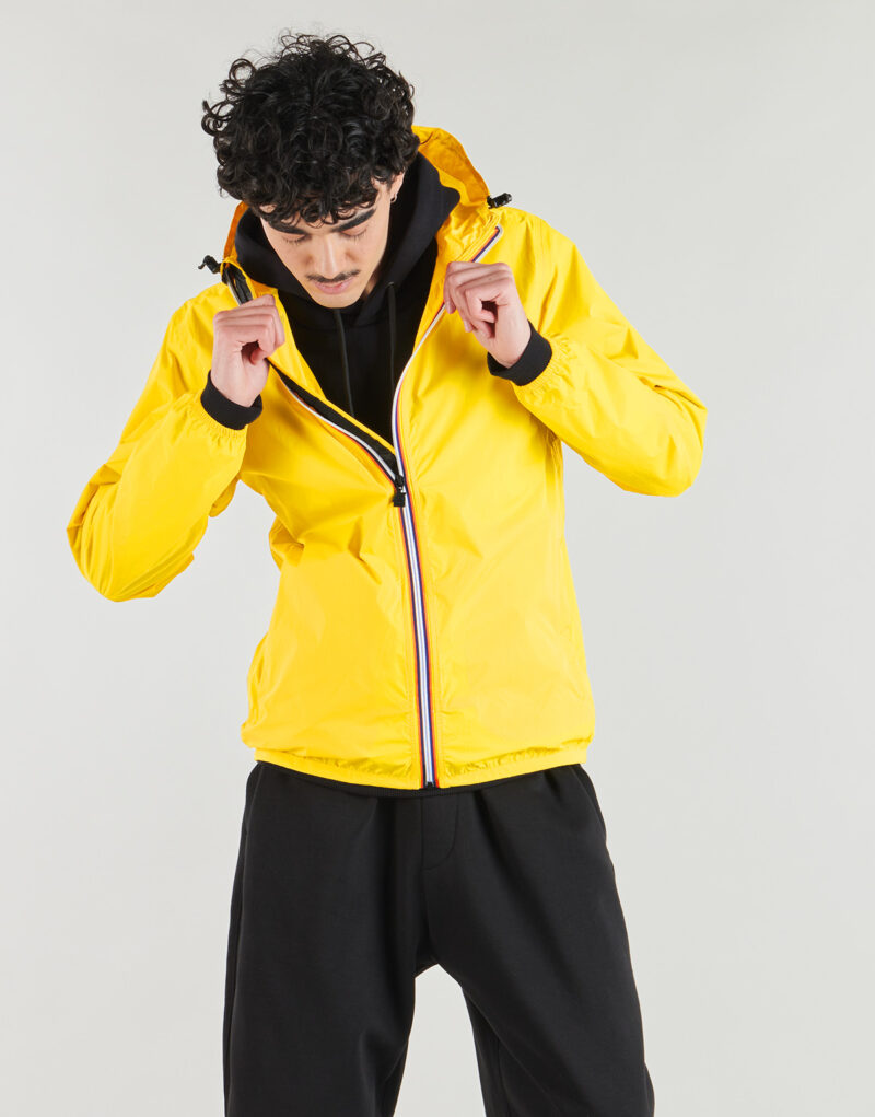giacca a vento K-Way LE VRAI 4.0 CLAUDE 100% NYLON RECYCLED Giallo giacca a vento Donna - 3