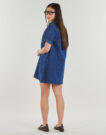 Robe courte bleue JJXX JXAMARA SILLE SS pour femme - 4