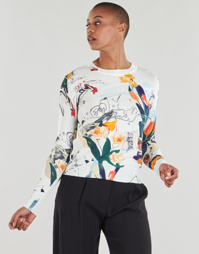 Pullover Desigual NANTES LACROIX Mehrfarbige Damenpullover - 2
