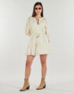 Abito corto Desigual SILVIBOHO Bianco Abiti corti Donna - 3