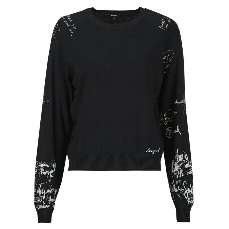 Pullover Desigual MARQUETTE Schwarze Damenpullover - 1