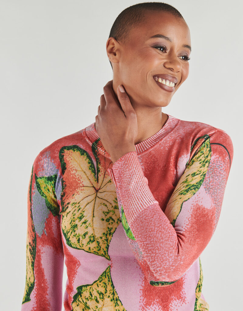 Pullover Desigual LEAF LACROIX Mehrfarbige Damenpullover - 5