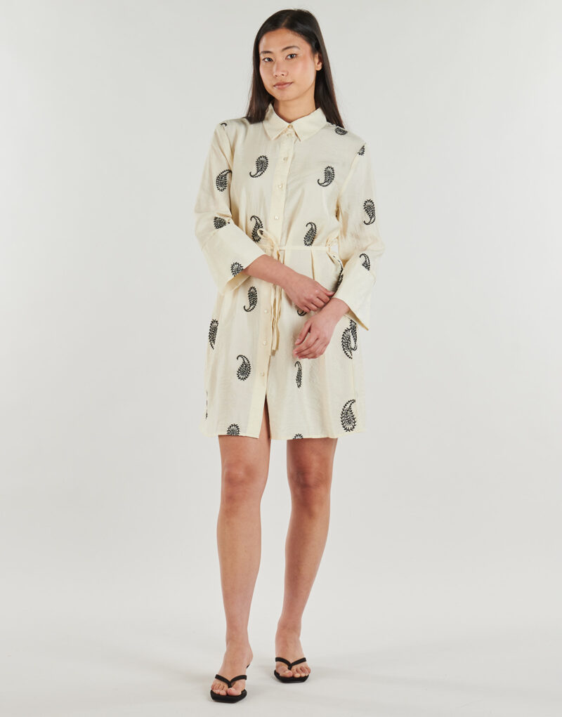Kurzes Kleid JDY JDYTHEA 7/8 STICKEREI Beige Damen-Kurzkleider - 2