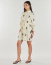Kurzes Kleid JDY JDYTHEA 7/8 STICKEREI Beige Damen-Kurzkleider - 3