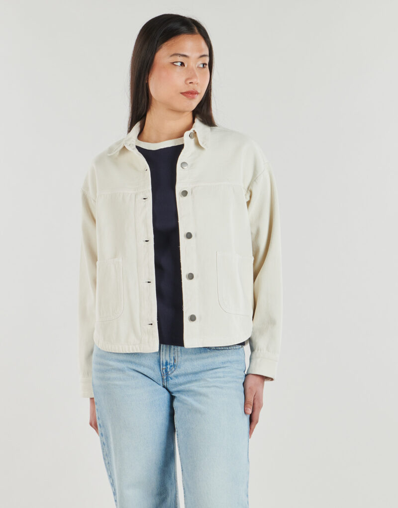 Giacca in jeans JDY JDYNOMA L/S SHACKET Beige Giacche in jeans Donna - 2